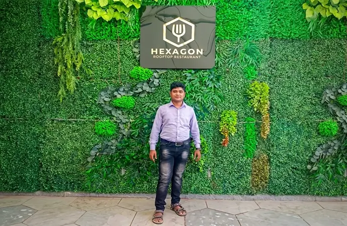 Hexagon rooftop restaurant in Banani Dhaka