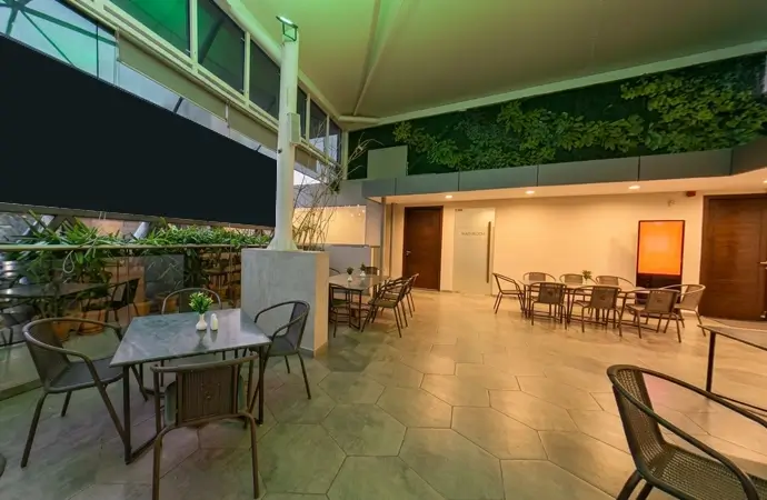 Rooftop dining experience at Hexagon restaurant in Banani Dhaka