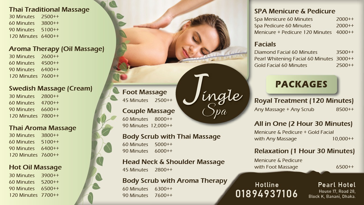 Spa New Price List